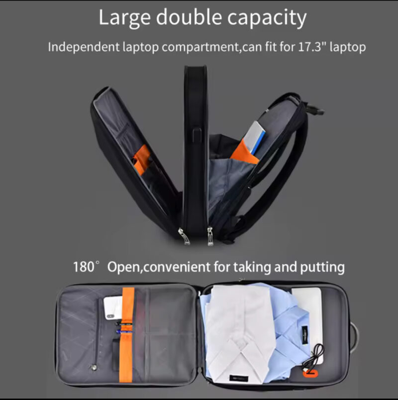 WIERSOON Laptop Backpack Anti-theft Waterproof School Backpacks USB Charging Men Business Travel Bag Backpack New Design - Image 3