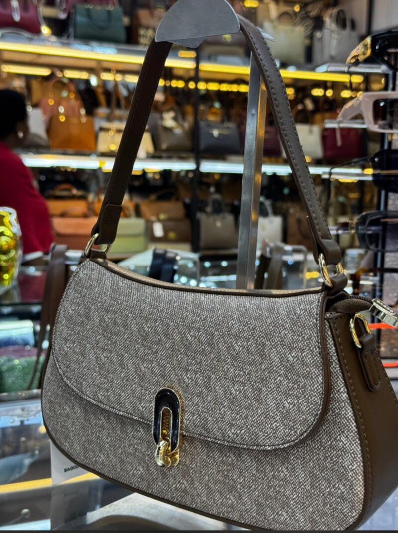 New Trendy Shoulder Bags For Women, Cute BAGO Tote Handbag Mini Clutch Purse With Zipper Closure BAGO Shoulder Bag - Image 2