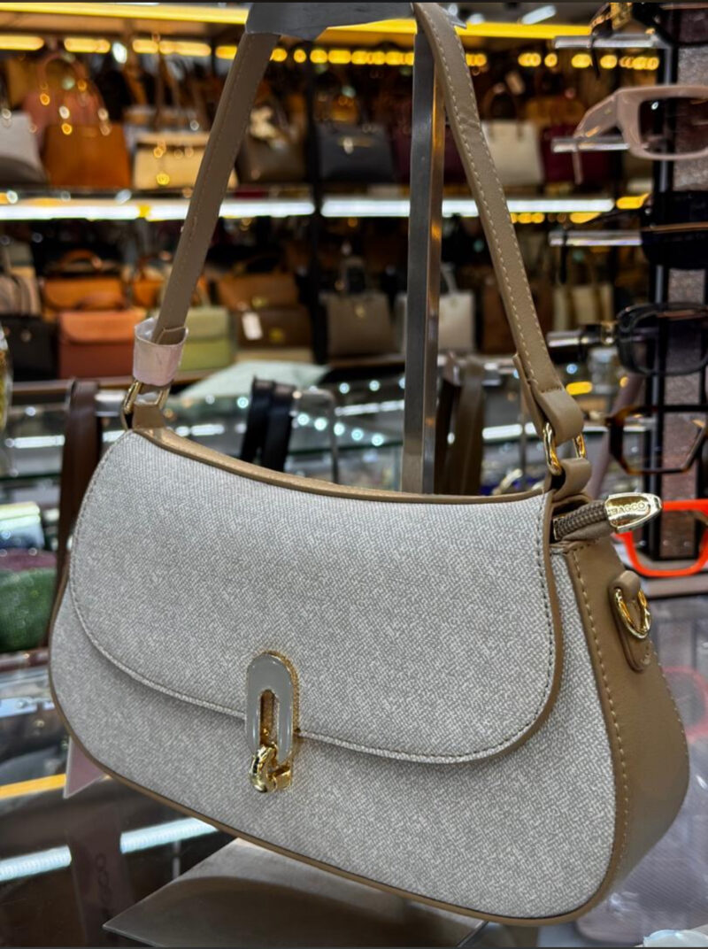 New Trendy Shoulder Bags For Women, Cute BAGO Tote Handbag Mini Clutch Purse With Zipper Closure BAGO Shoulder Bag - Image 5