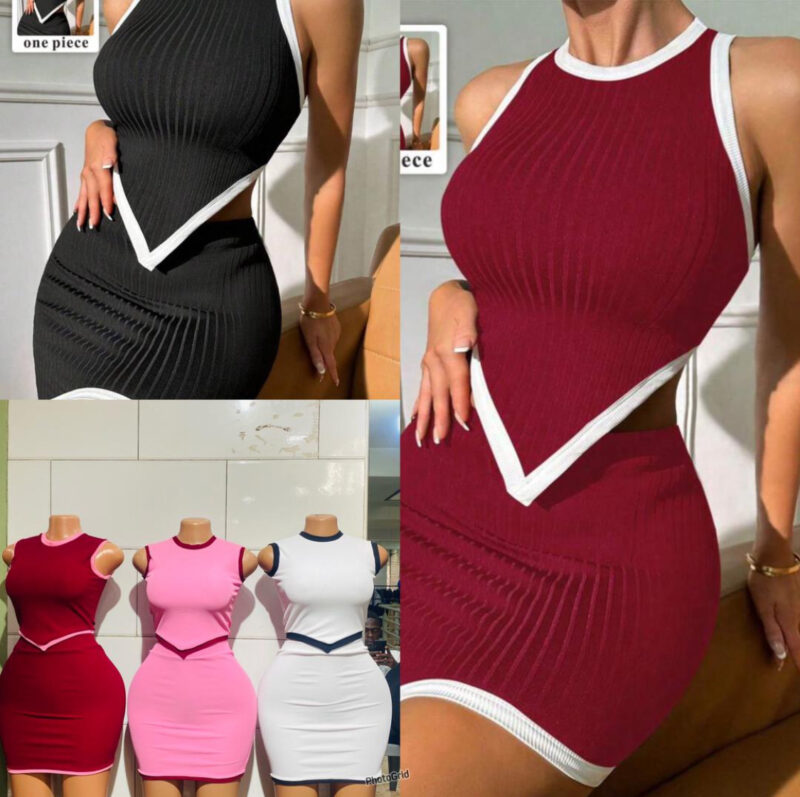 Ladies 2 Piece Top and skirt set