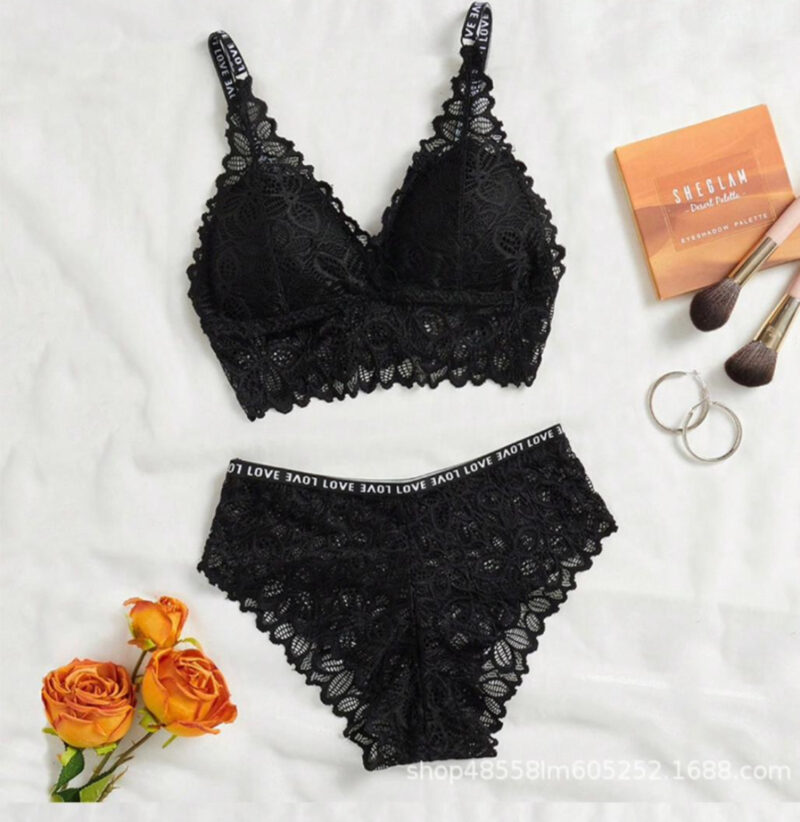 High Quality Women’s Lace See Through Set Underwear And Bra / Women’s Lingerie Set - Image 3