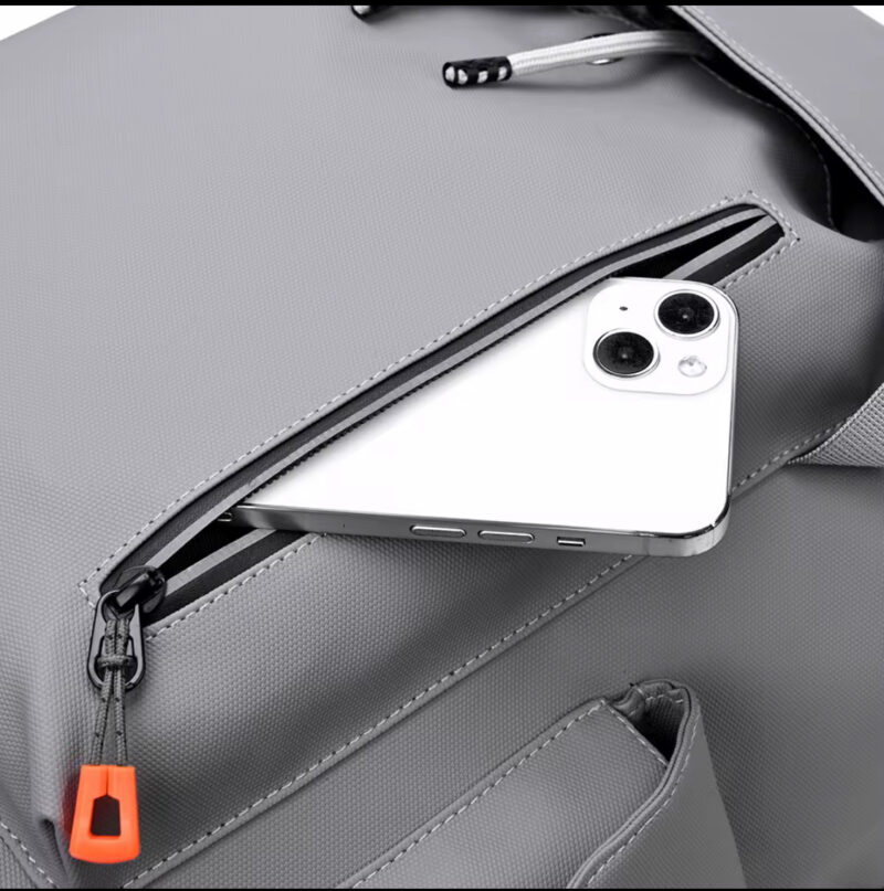Men's Large Capacity High Quality Backpack - Heavy-Duty Laptop Bag with 15.6" Tablet/Laptop Compartment, Adjustable Shoulder Straps, Zippered Front Pocket - Durable Carry-On for Business, Travel, School, Everyday Commute - Minimalist Professional Backpack (Black/Office Color Options), Work Bag, Modern Aesthetic, Study Construction, College Students - Image 3