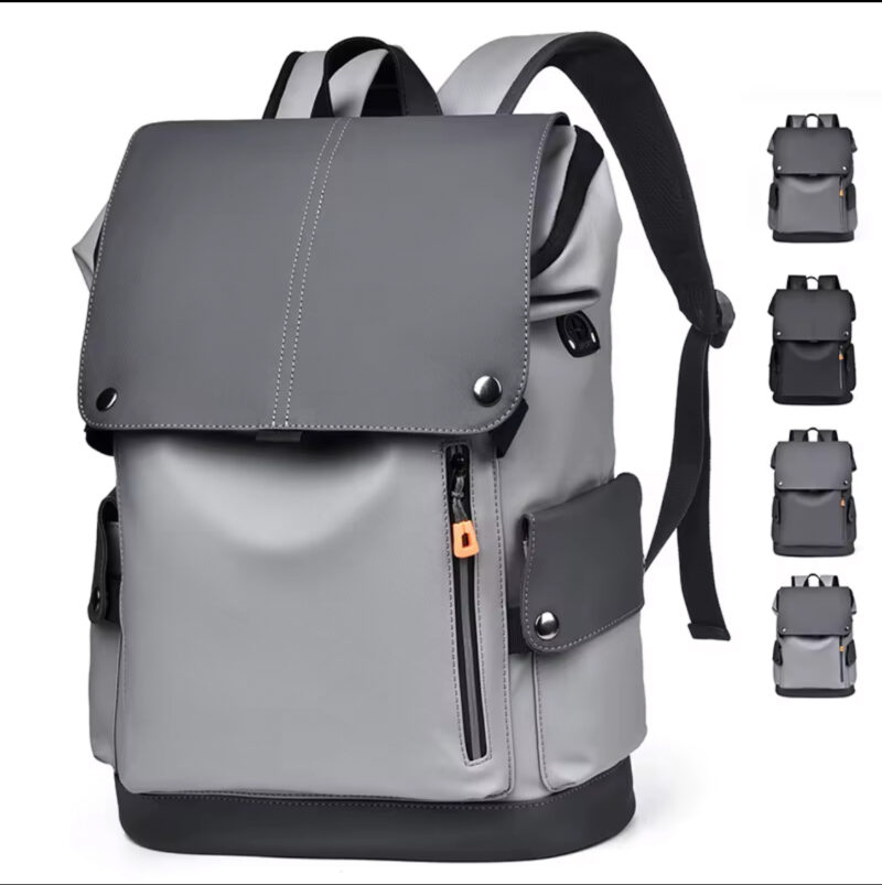 Men's Large Capacity High Quality Backpack - Heavy-Duty Laptop Bag with 15.6" Tablet/Laptop Compartment, Adjustable Shoulder Straps, Zippered Front Pocket - Durable Carry-On for Business, Travel, School, Everyday Commute - Minimalist Professional Backpack (Black/Office Color Options), Work Bag, Modern Aesthetic, Study Construction, College Students - Image 12