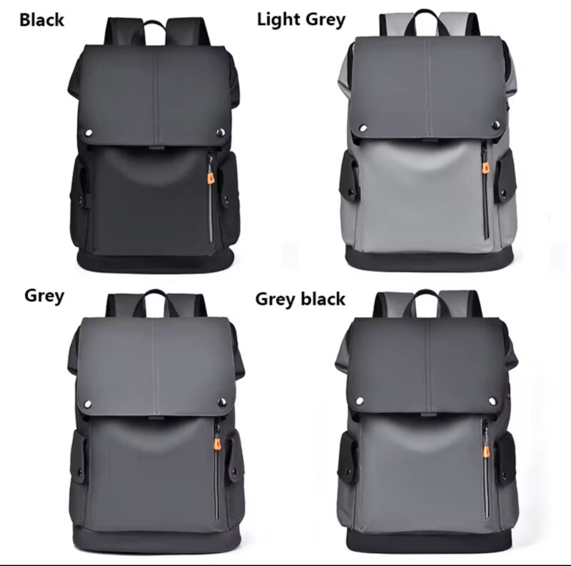 Men's Large Capacity High Quality Backpack - Heavy-Duty Laptop Bag with 15.6" Tablet/Laptop Compartment, Adjustable Shoulder Straps, Zippered Front Pocket - Durable Carry-On for Business, Travel, School, Everyday Commute - Minimalist Professional Backpack (Black/Office Color Options), Work Bag, Modern Aesthetic, Study Construction, College Students - Image 10
