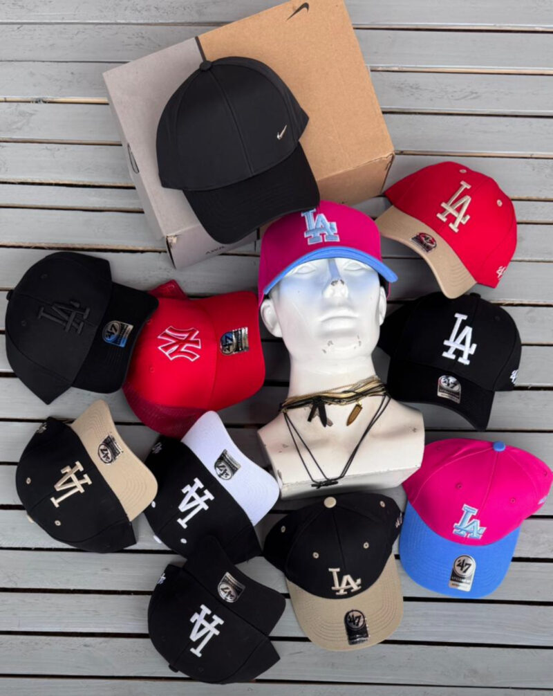 Los Angeles Dodgers 47 Clean Up Black Adjustable - 47 Brand