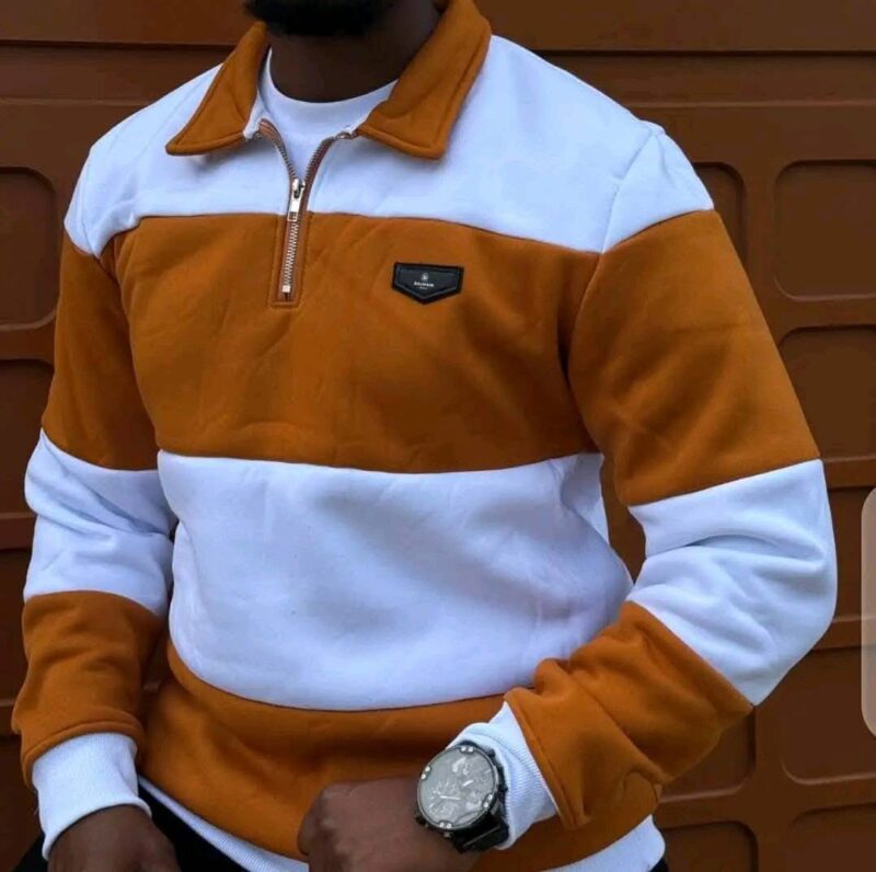 Men's Quarter Zip Up Pullover Long Sleeve Casual Polo Sweatshirt Slim Fit Mock Neck Sweaters - Image 3