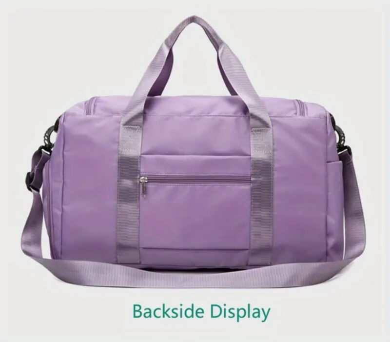 Unisex Large Capacity Travel Gym Bag with Shoe Compartment & Dry-Wet Separation - Durable Nylon Sports Duffel for Women/Men, Casual Commute, Sports, Student Essentials, Sports Equipment Carrier | Modern Luggage Design | Functional Organizer Pockets, Sports Bag - Image 6